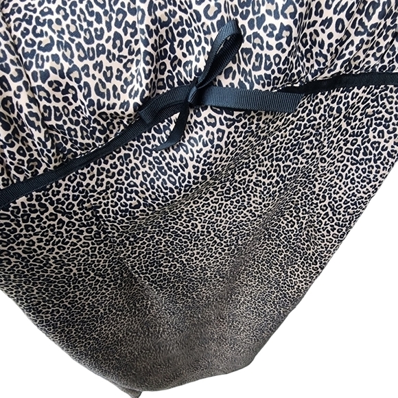 NWT Bettie Page sz 4 Queen of Pinups animal Cheetah print off shoulder dress - Picture 11 of 15